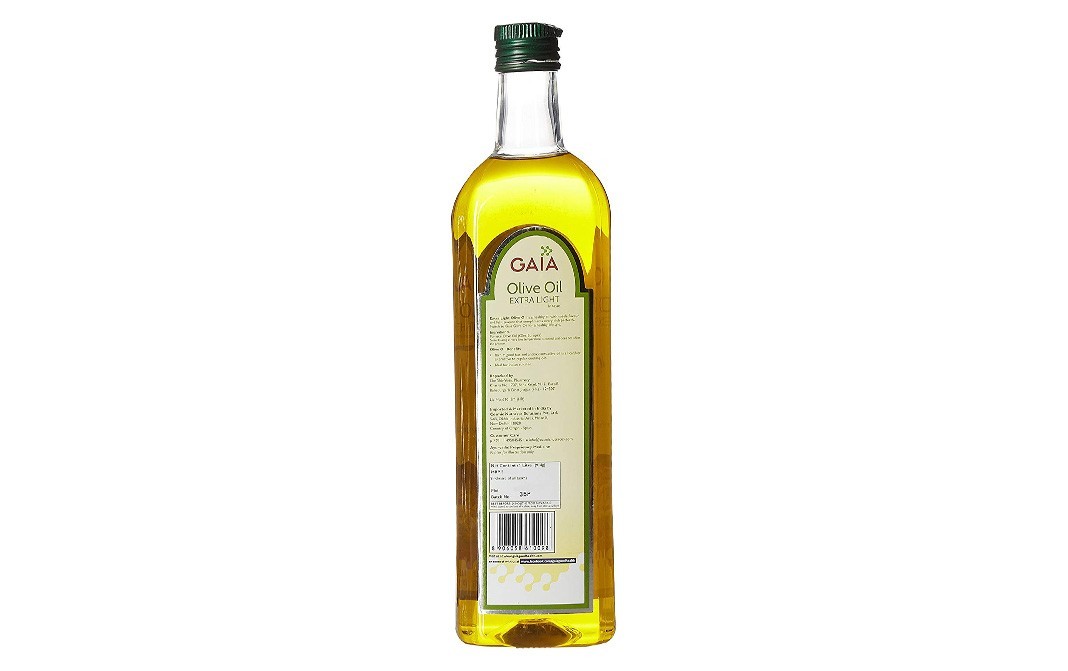 Gaia Olive Oil Extra Light    Glass Bottle  1 litre